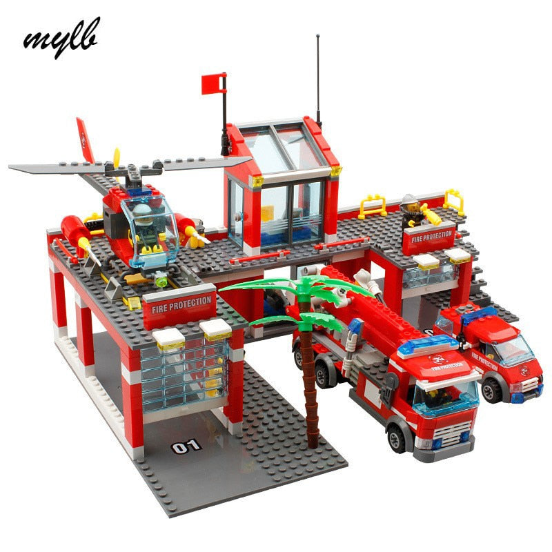 Fire Station Building Blocks