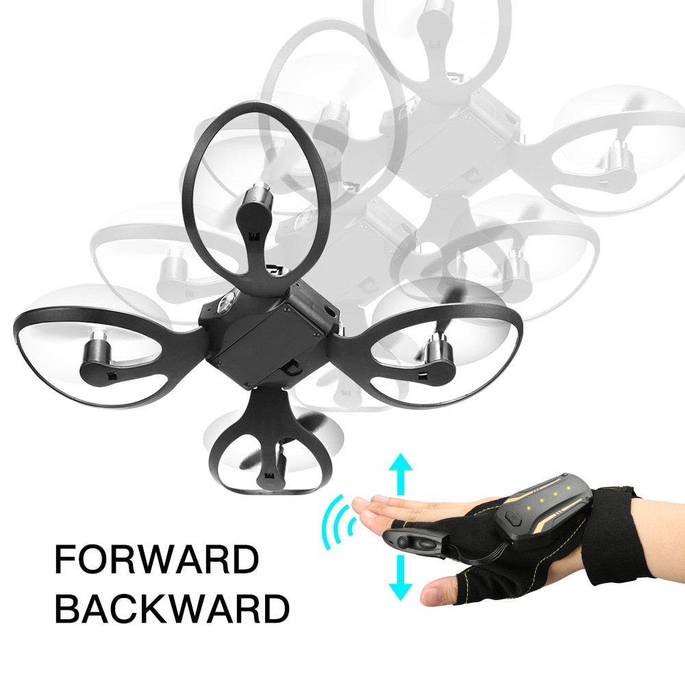 Mini Foldable Glove Hand Sensor Wifi Control RC Helicopter Toys